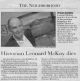 McKay, Leonard Mortimore Obituary